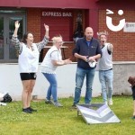 Corn Hole at a competitive work event