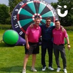 Inflatable Golf Darts at a celebrity charity event