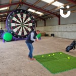 Inflatable Golf Darts at a fun day