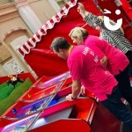 Roll a Ball Donkey Derby Hire set up at a carnival themed promotional event