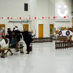 Soft Target Archery Hire Set up indoors at an office event
