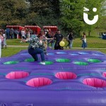 Assault Course Inflatable Pot Holes Hire at a university event 