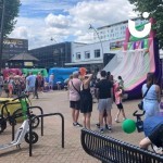 Football Shoot Out Hire at a Community Day in the town centre