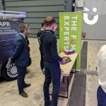 Ball Pong Table Hire being used by a group of men at an exhibition