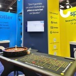 Branded Casino Felt Table At An Exhibition