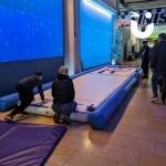 Curling Lane Hire set up in a shopping centre for some half term fun