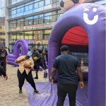 Football Shoot Out Hire at a community fun day