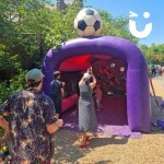 Football Shoot Out Hire at a family fun day