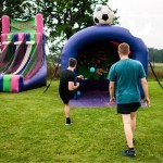 Football Shoot Out Hire at a student fun day