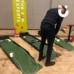 Indoor Putting Golf at a networking event