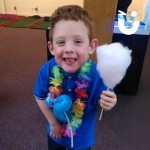 Young boy enjoying his Candy Floss