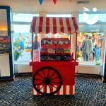 Pick and Mix Cart set up at an office party ready for use!