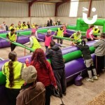 Human Table football at a team building event