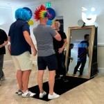 Magic Selfie Mirror Print In Use At A Day Time Party