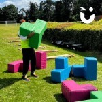 Puzzle Cube at an Outdoor Team Building Event