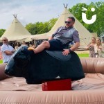 Rodeo Bull Hire at a daytime event