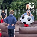 Rodeo Football Inflatable At A Family Fun Day