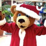 Santa Bear In A Shopping Centre