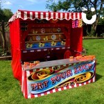 Our Target Stall Hire set up outside in the sun