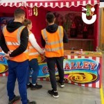 Tin Can Alley Stall With Prizes At An Office Fun Day