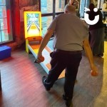 Virtual Bowling At An Office Fun Day