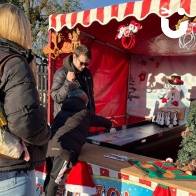 Christmas Penguin Skittles Stall Hire